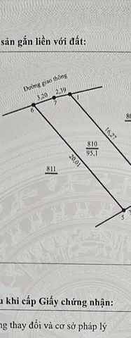 Bán đất 95.1m² ngang 5.59m giá 1.85 tỷ Phường Vân Phú
