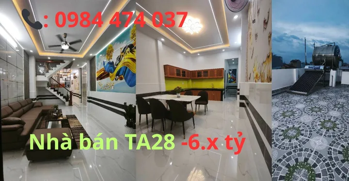 Bán nhà 3 tầng đẹp Thới An 28, Quận 12, DT 71m², hẻm 5m ô tô ngủ trong nhà, chỉ 1 sẹc ra Lê Thị Riêng.