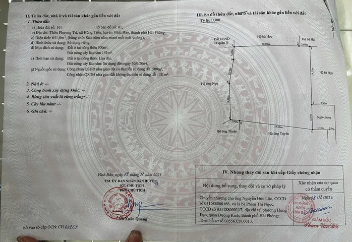 Bán Lô Đất Đẹp Tại Hùng Tiến Vĩnh Bảo cũ nay thuộc xã Vĩnh Hoà. Thích hợp cho các nhà đầu tư lâu dài