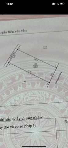 Bán đất 82,2m² ngang 5,6m giá 4.5 tỷ Phường Việt Trì