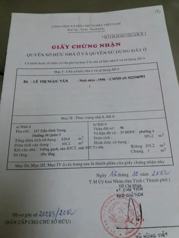 Bán Nhà Mặt Tiền 237 Trần Bình Trọng, Phường 4, Quận 5