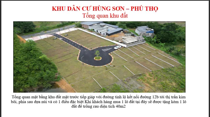 Lô Đất nền 78,7 m2 tại Hùng Sơn, Kim Bôi, Hòa Bình sát vách các khu nghỉ dưỡng khoáng nóng.