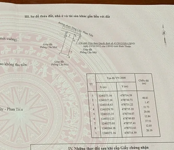Bán đất 1245,8m² ngang 20m giá 1.1 tỷ Xã Sông Lũy