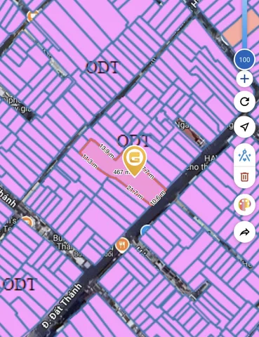Bán đất 455m² giá 100 tỷ Phường Tân Hòa