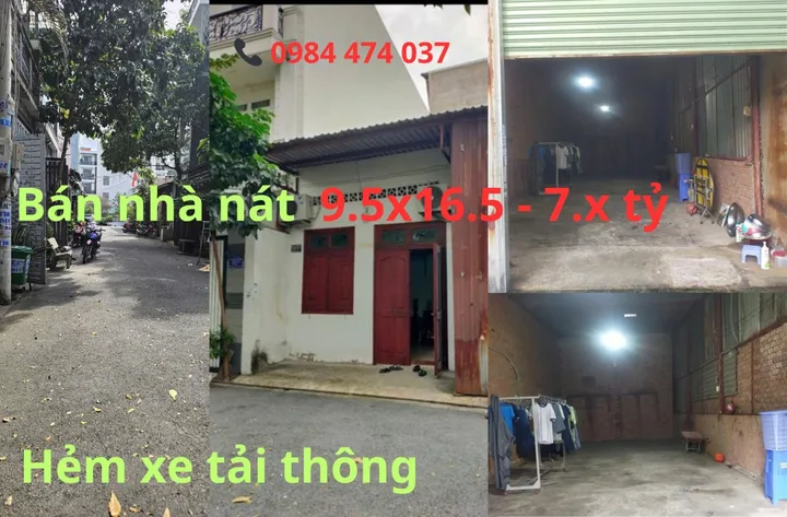 Bán Nhà Tân Chánh Hiệp 16 – Quận 12 | Mặt Tiền 7m – Diện Tích Khủng 156m² – Ngang 9.5m – Giá Chỉ Nhỉnh 7 Tỷ
