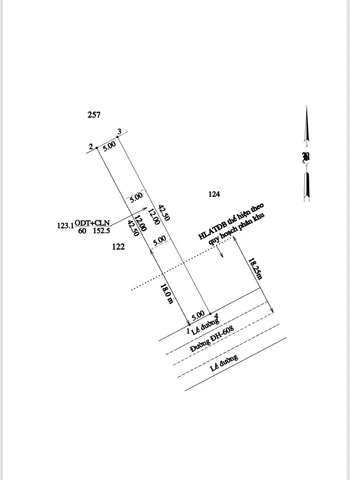 Bán đất An Điền Bến Cát gần ngã tư Thùng Thơ 5x34 giá 1ty550