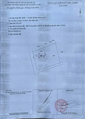 Bán đất 274m² ngang 10m giá 1.3 tỷ Xã Ea Ktur