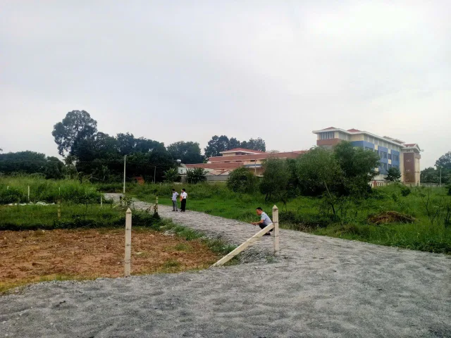 bán miếng đất minh lập 200m2 đã lên 100m thổ cư