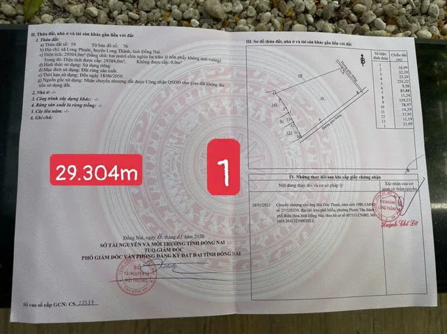 Bán đất 67182m² ngang 220m giá 235 tỷ Xã Long Phước