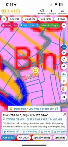 Bán đất 173.6m² giá 750 triệu Phường Buôn Hồ