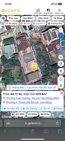 Bán Đất 473.2m2 giá 25 tỷ tại Đường Lê Hồng Phong Phường Xuân Hương - Đà Lạt Lâm Đồng