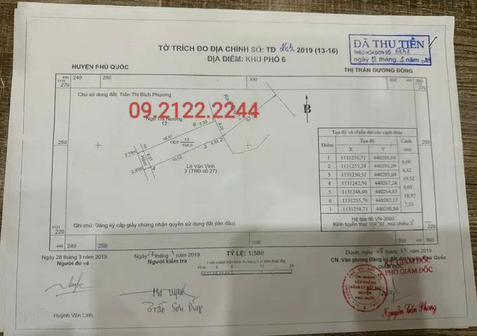 Bán đất 157.9m² ngang 6m CMT8 Khu phố 6, giá 1.5 tỷ Đặc khu Phú Quốc