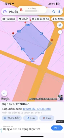 Bán đất 17800m² ngang 152m giá 70 tỷ tại Xã Phước An
