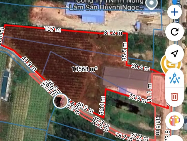 Bán đất 8000m² có sẵn 1400m² thổ cư ngang 33m giá 35 tỷ tại đường Quốc lộ 55 Xã Hàm Tân