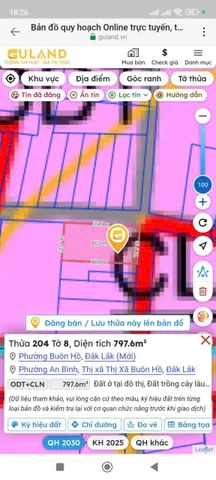 Bán đất 797.6m² giá 6.7 tỷ Phường Buôn Hồ