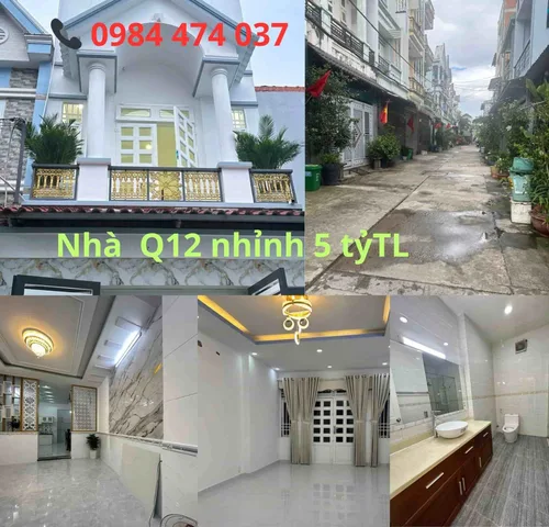 Bán nhà Nguyễn Thị Đặng Quận 12, hẻm VIP dân trí cao, 4x15m nở hậu 5.05m, 1 trệt 2 lầu BTCT, 4PN, pháp lý SHR, gần Nguyễn Ảnh Thủ – giá 5.95 tỷ thương lượng.