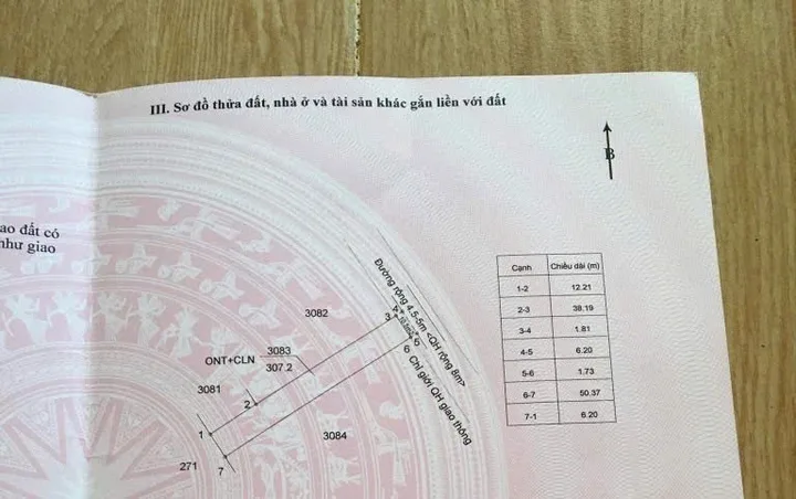 Hẻm nhựa cấp 1 CAO THẮNG- DT 6.2x52, 307m2, thổ cư. BÁN 850tr