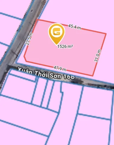 Bán đất 1752.1m² ngang 34m giá 29 tỷ Xã Xuân Thới Sơn