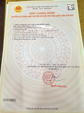 Bán đất 100% thổ cư, tiếp giáp đường trường chinh mới phường Ninh Thạnh tp tây ninh, rộng 30m đang thi công