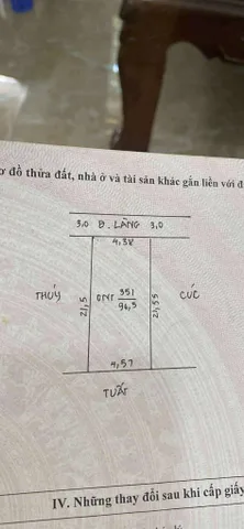 ✴️Chính chủ nhờ Bán đất 96,4m Phụng Châu Chương Mỹ HN

🍒 Diện tích: 96,5m² , mặt tiền 4,38m nở hậu 4,57m 🌺

🍒 Giá bán chỉ hơn 4tỷ chút thôi ạ