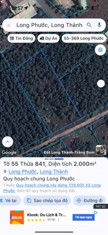 Bán đất 2000m² ngang 30m giá 12 tỷ Xã Long Phước