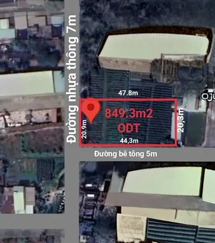 Bán đất 849m² ngang 20m giá 21 tỷ Xã Xuân Thới Sơn