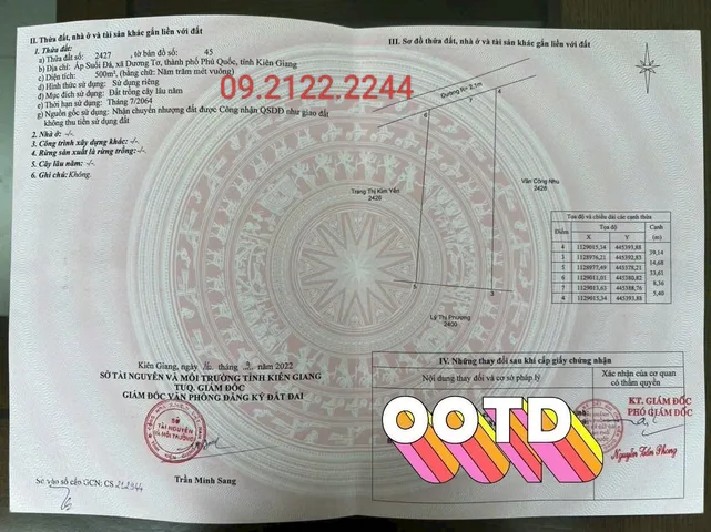 Bán đất 500m² ngang 13.8m Suối Đá, Dương Tơ giá 2.2 tỷ Đặc khu Phú Quốc