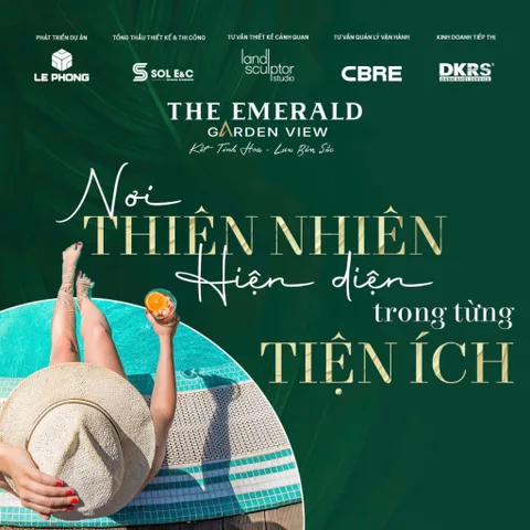 The Emerald Garden View nằm trên đại lộ Nguyễn Chí Thanh- Thuận An giá dưới 35tr/m2 căn hộ cao cấp tiện ích đầy đủ