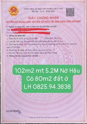 BÁN GẤP LÔ ĐẤT ĐẸP – GIÁ TỐT TẠI VĂN TỐ! Chỉ 950tr