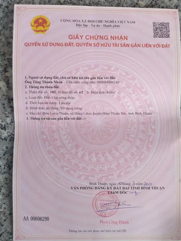 Bán đất thổ cư