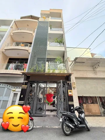 Hxh 8m Lê Minh Xuân, 75m2, 5 tầng, nội thất gỗ đỏ xịn, chỉ 16.9 tỷ TL, sang trọng