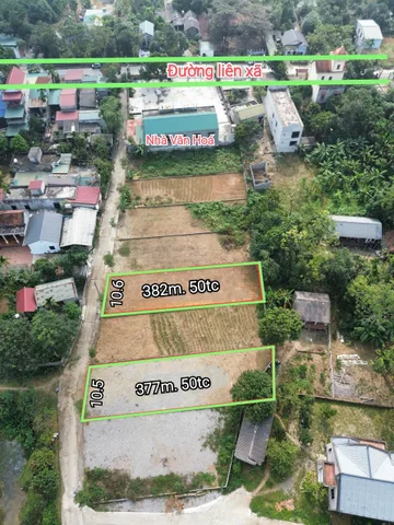 2 lô đất 377m và 382m - Cư Yên, Lương Sơn - Giá hơn 6tr/m