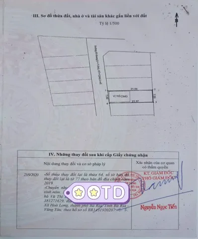 Bán đất 149m² ngang 7m giá 1.55 tỷ Phường Tam Long