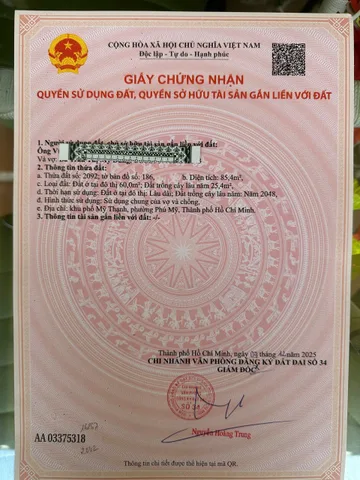 Bán đất 85,4m² ngang 5m giá 1.6 tỷ Phường Phú Mỹ
