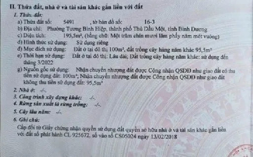 Bán đất 201.2m² giá 8 tỷ Phường Chánh Hiệp