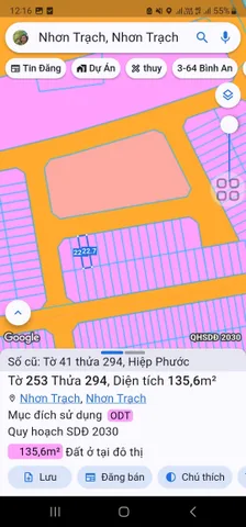 Bán nhà 135.5m² ngang 6m giá 7 tỷ Xã Nhơn Trạch