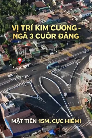 Bán nhà 2 tầng 593.5m²(full thổ cư 400m²) ngang 15m - Ngã 3 đường tránh Đông Xã Cuôr Đăng giá 16,9 tỷ  (Có thương lượng)