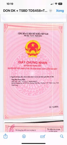 Cần bán thanh lý QSDĐ để trả nợ Ngân hàng, diện tích 538,9m², Vị trí nằm ở Xã Trung Nghĩa, tỉnh Vĩnh Long. Nằm cách đường quốc Lộ 53 khoảng 1,5km và cách UBND xã Trung Nghãi #700m