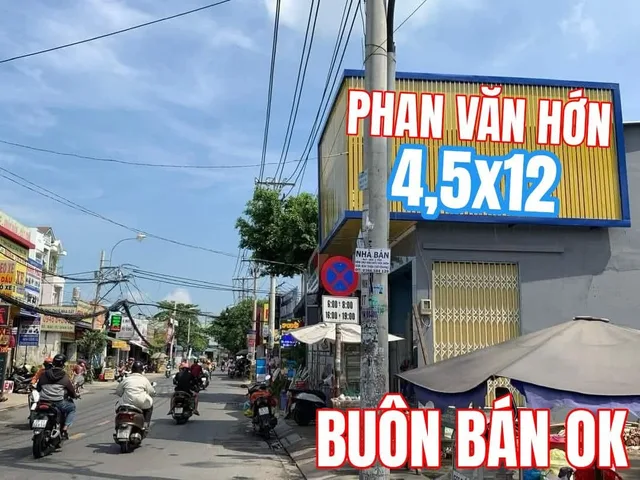 Bán nhà mặt tiền Phan Văn Hớn Hóc Môn 55m² ngang 4,5m giá 3.5 tỷ Xã Bà Điểm