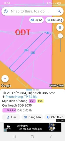 Biệt thự mặt tiền đường Mô Xoài( VĂN TIẾN DŨNG nối dài) P.Phước Hưng, Tp Bà Rịa.