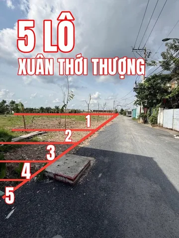 Bán đất 100m² ngang 5x22m giá 3.65 tỷ Xã Bà Điểm chợ Xuân Thới Thượng Hóc Môn