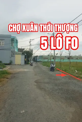 Bán đất 100m² ngang 5x22m giá 3.65 tỷ Xã Bà Điểm mới gần chợ Xuân Thới Thượng Hóc Môn