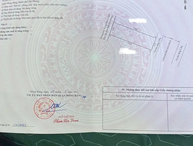 🔥 Hàng Hiếm TĐC Hồ Đá – Sở Dầu – Hồng Bàng 71m giá 4,3 tỷ 🔥