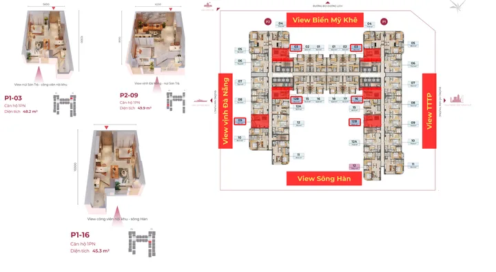 Cơ hội cuối cùng sở hữu căn 1 ngủ - view sông Hàn - tầng cao - giá tốt nhất thị trường Đà Nẵng
