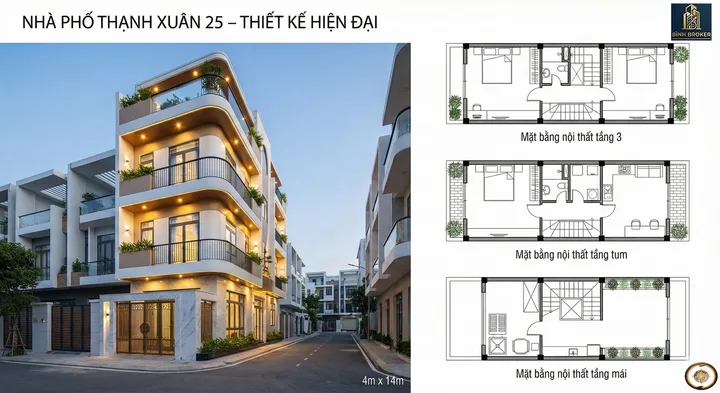 🏷️ BÁN NHÀ MỚI HXH 8M THẠNH XUÂN 25 – 4x14 – TRỆT LỬNG 3 LẦU – FULL NỘI THẤT