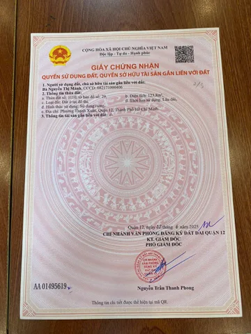 Q.12 – ĐẤT ĐẸP – 125M² – GIÁ 5.6 TỶ NGAY THẠNH XUÂN 25