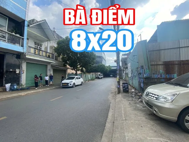 Bán đất 160m² mặt tiền Tiền Lân full thổ cư ngang 8x20m giá 9ty250 Xã Bà Điểm