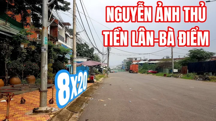 🟥Mặt tiền Nguyễn Ảnh Thủ Bán đất 200m² thổ cư ngang 8x25m giá 16.5 tỷ Xã Bà Điểm
