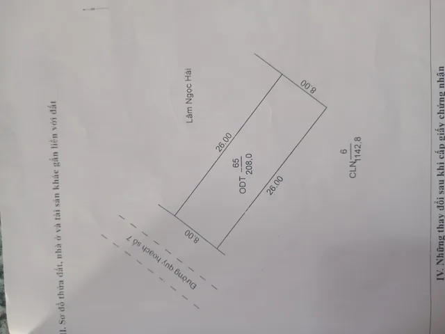 Bán đất 207.9m² ngang 8m giá 3.8 tỷ ,thị trấn mỹ luông. 100% thổ cư