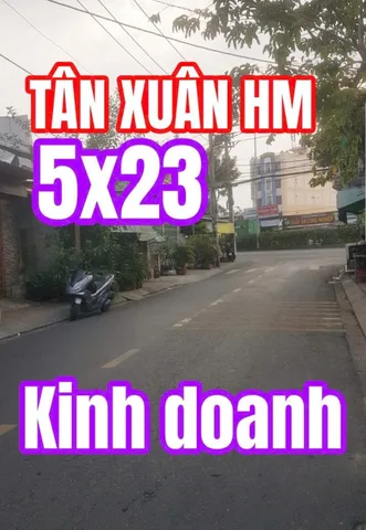 Bán đất 115m² ngang 5m Xã Hóc Môn